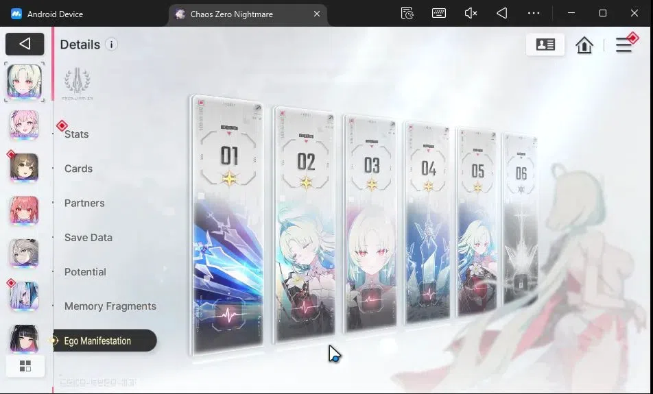Chaos Zero Nightmare Accounts ASIA Lv55|9 SSR[(HeidemarieM5,Diana,Narja,Mei Lin, image 5