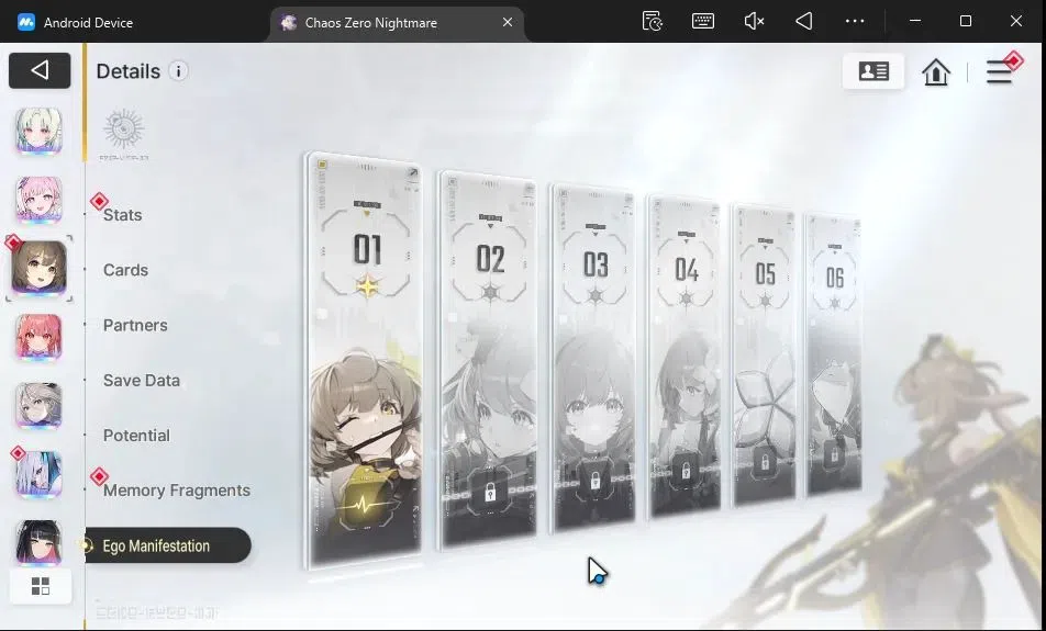 Chaos Zero Nightmare Accounts ASIA Lv55|9 SSR[(HeidemarieM5,Diana,Narja,Mei Lin, image 6