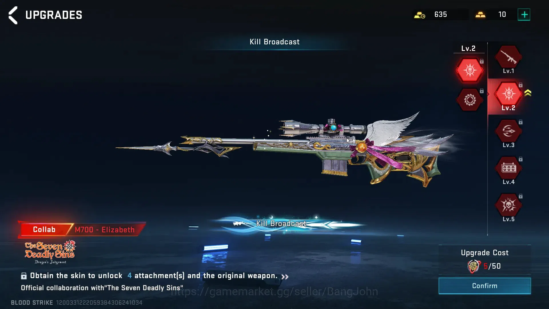Blood Strike Accounts ASIA|1 Eternal Gun Desert Eagle|1 Collab Gun M700- image 14