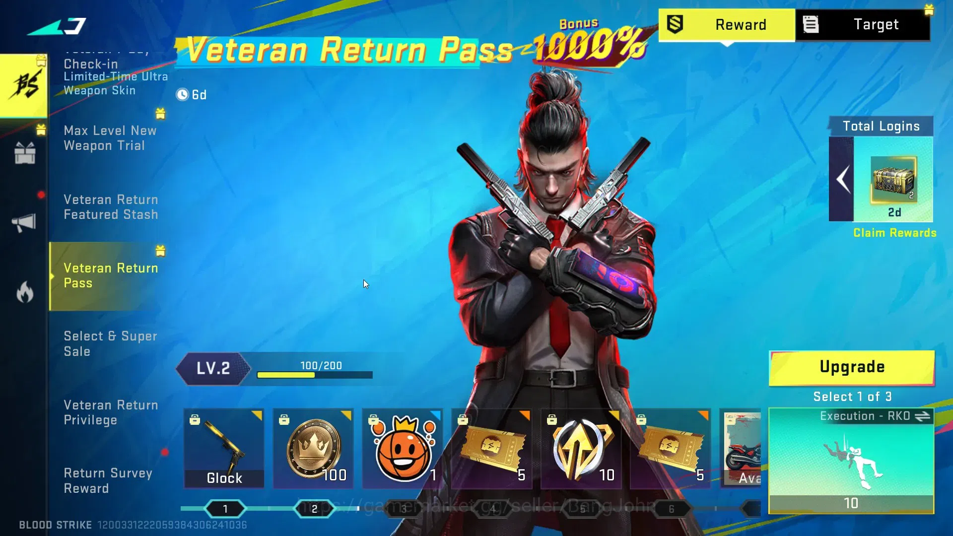 Blood Strike Accounts ASIA|1 Eternal Gun Desert Eagle|1 Collab Gun M700- image 2