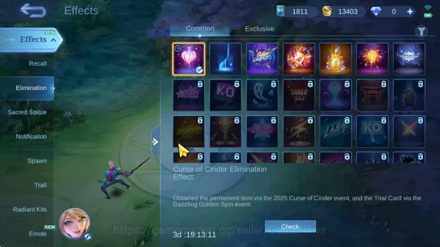 Mobile Legends: Bang Bang Accounts Hero 57|Skin 49|Epic Valir,Allstar Yu Zhong,515 Zi image 13