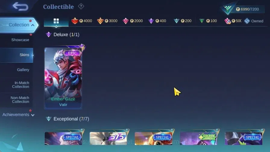 Mobile Legends: Bang Bang Accounts Hero 57|Skin 49|Epic Valir,Allstar Yu Zhong,515 Zi image 7