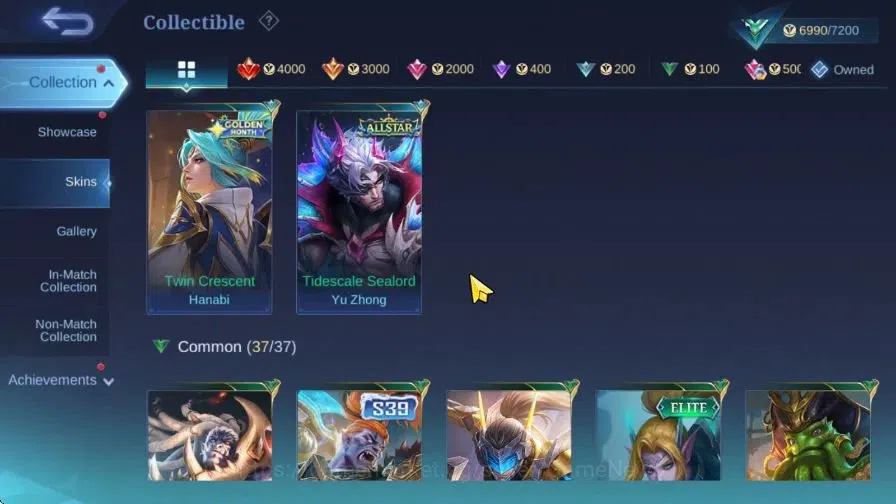 Mobile Legends: Bang Bang Accounts Hero 57|Skin 49|Epic Valir,Allstar Yu Zhong,515 Zi image 9
