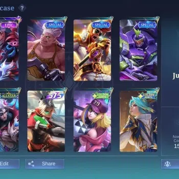Mobile Legends: Bang Bang Others Hero 57|Skin 49|Epic Valir,Allstar Yu Zhong,515 Zi image 1