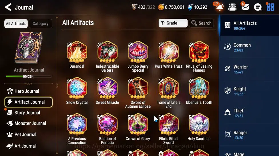 Epic Seven Accounts Mid-Tier ASIA Unverif|12 ML(BArunka,E Ilynav,NM Luna,Etc)+Stark,SF Sigret,AS Flan,Etc|PoH+Bless ON|10K 10