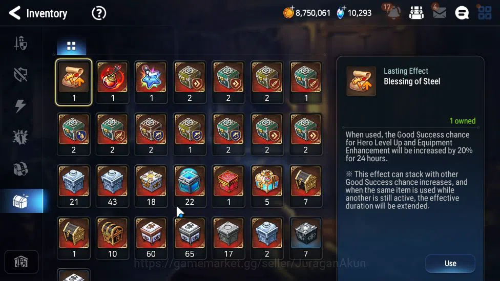 Epic Seven Accounts Mid-Tier ASIA Unverif|12 ML(BArunka,E Ilynav,NM Luna,Etc)+Stark,SF Sigret,AS Flan,Etc|PoH+Bless ON|10K 17