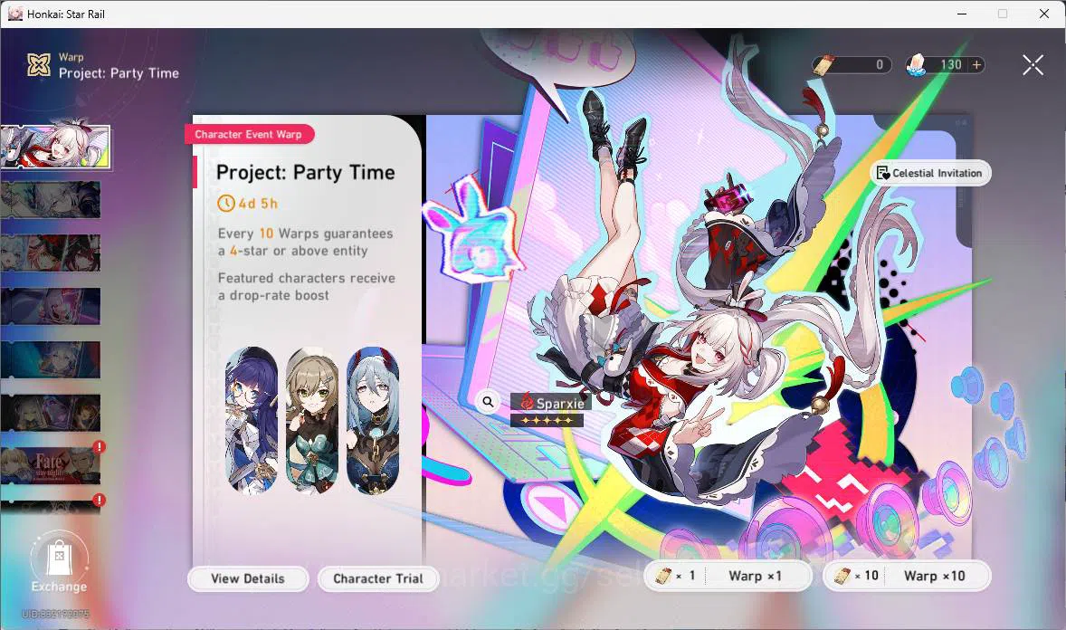 Honkai Star Rail Accounts ASIA|TL 68|10 limit|Acheron,Sparxie,Tribbie Sign,R image 3