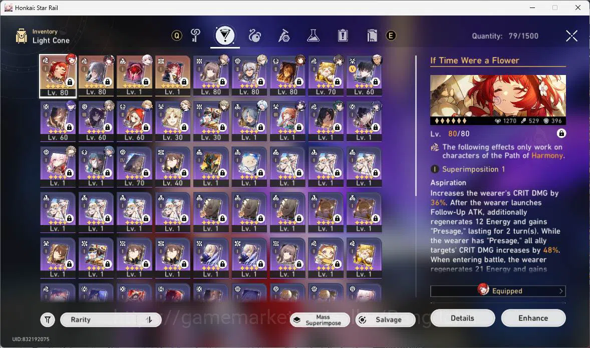 Honkai Star Rail Accounts ASIA|TL 68|10 limit|Acheron,Sparxie,Tribbie Sign,R image 5