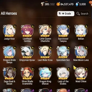 Epic Seven Accounts High-End GLOBAL UnVerif|30 ML(Tidal Elvira,Rhia&Luc,LOTScales,Etc)+Aube,Aubade,Ab Fumyr,Rnak,Etc|AUTO