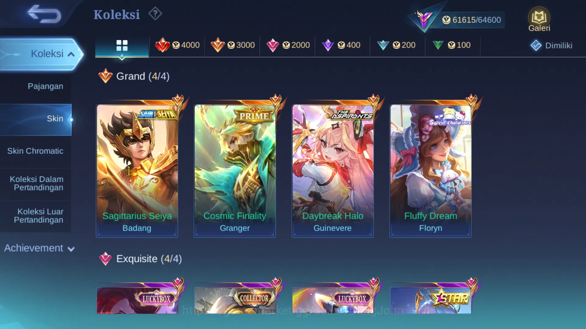 Mobile Legends: Bang Bang Accounts Hero 100 | skin 194 | saint badang emas | prime gr image 11