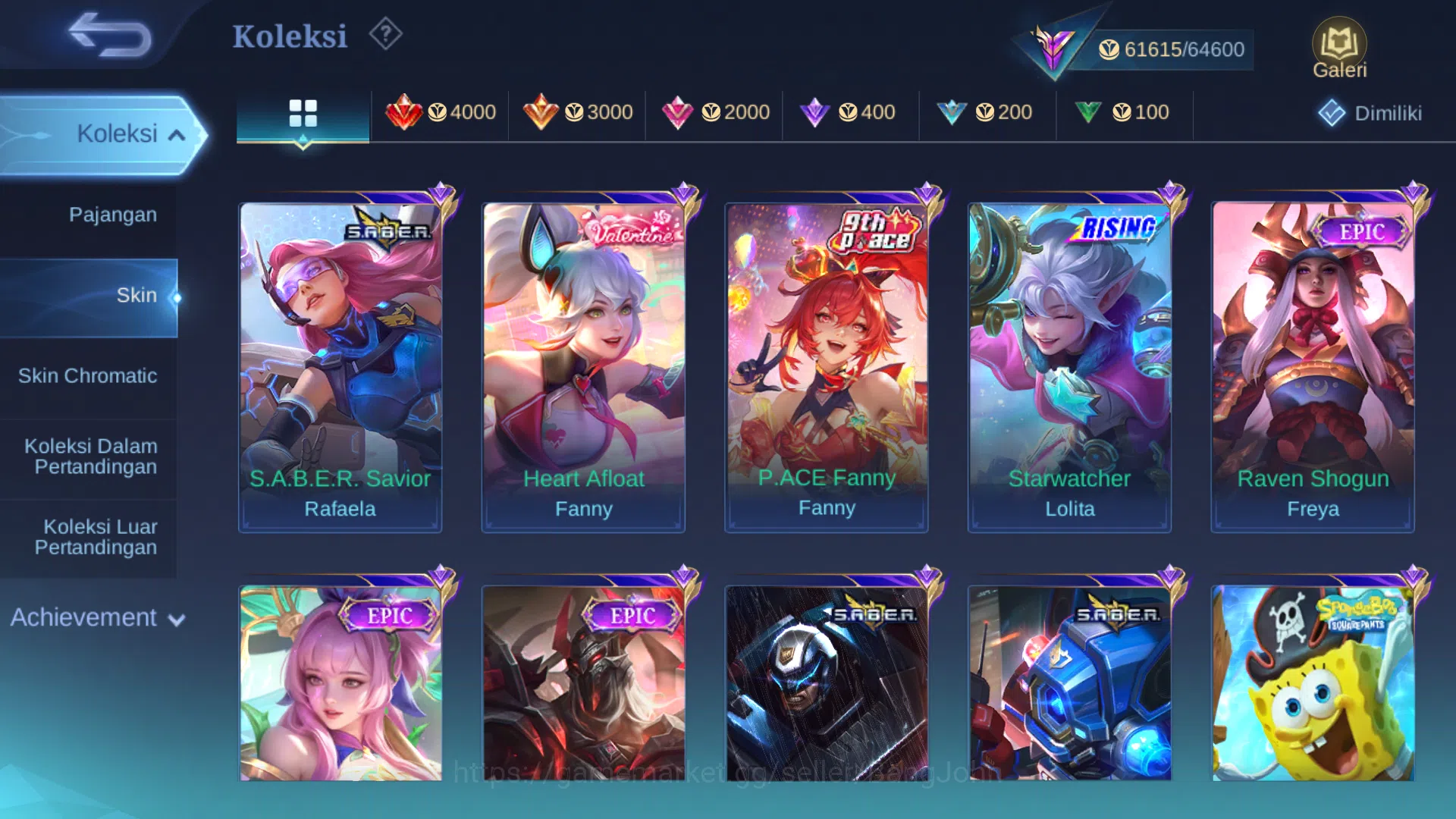 Mobile Legends: Bang Bang Accounts Hero 100 | skin 194 | saint badang emas | prime gr image 14