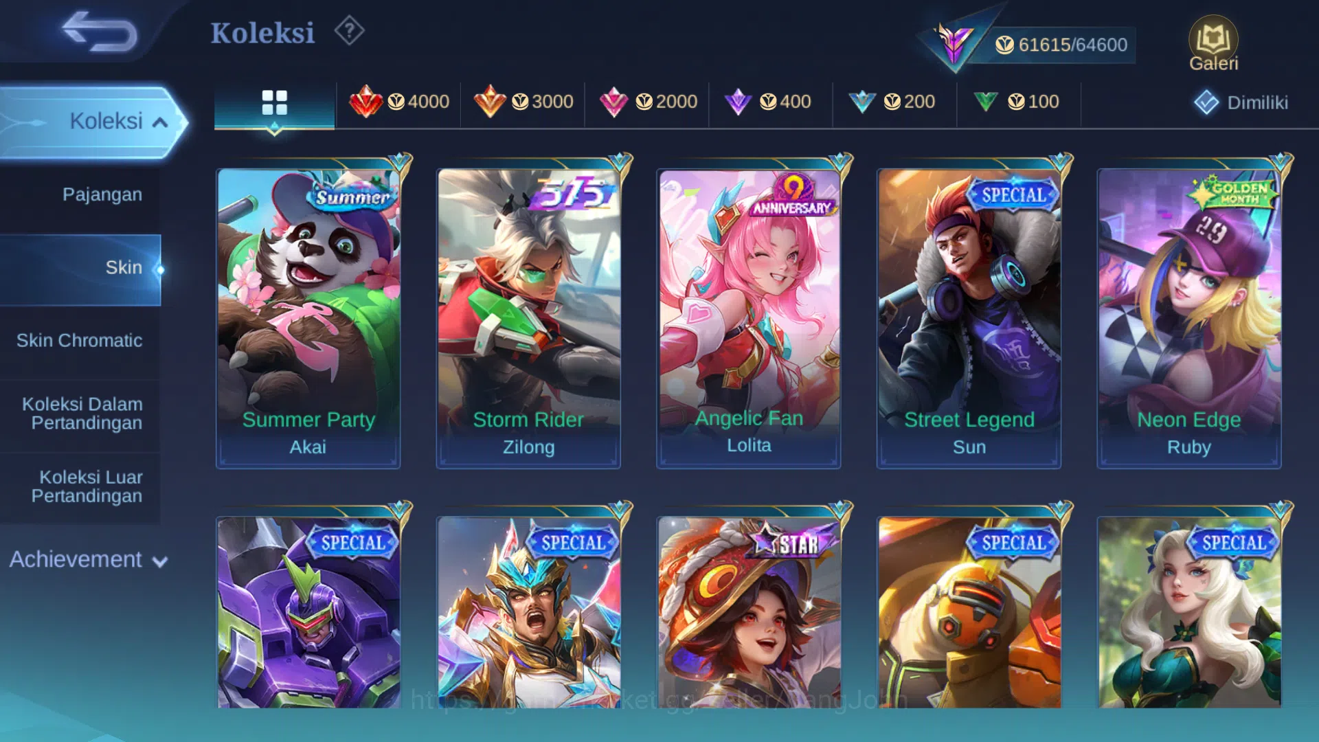 Mobile Legends: Bang Bang Accounts Hero 100 | skin 194 | saint badang emas | prime gr image 3