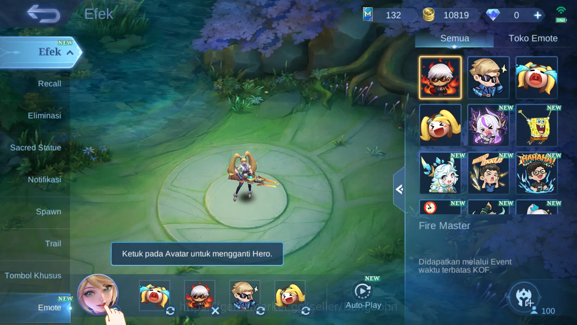 Mobile Legends: Bang Bang Accounts Hero 100 | skin 194 | saint badang emas | prime gr image 9