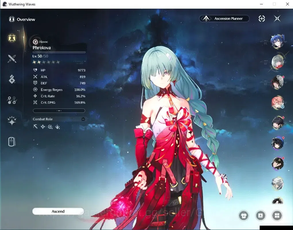 Wuthering Waves Accounts SEA | UL 35 | 3 Limited | (Luno,Phrolova,Chisa) | image 3