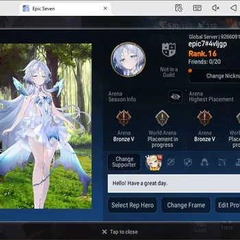 Epic Seven Accounts Starter Global unverif|Starter|2 ML(Lisette,TMLuluca)|PoH+Bless ON|Side Story Locked|MM450|Stove(ES1357Z)
