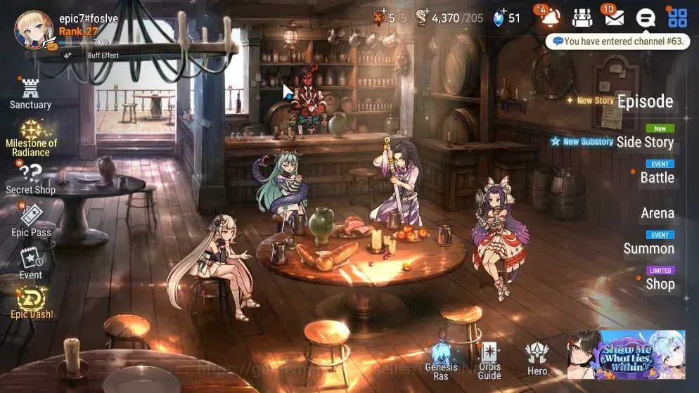 Epic Seven Accounts Starter Global UnVerif|NewEra|4 ML(US Choux,AYufine,PC Flan,DJ Basar)+Setsuka,Ruiza,Landy,etc|22k 1