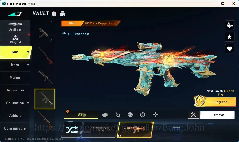 Blood Strike Accounts Others ASIA | 1 EVO: FAL|1 Eternal Mp5-Bloodrift|2 EVA|1 TR|1 Ultra Melee|9 Ultra Guns|10 Ultra 15