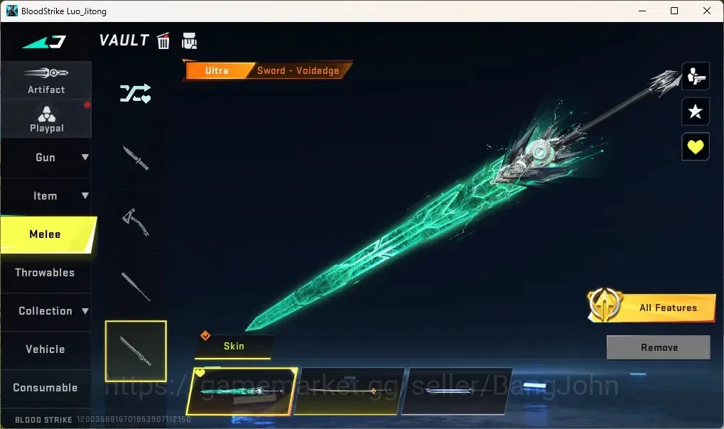 Blood Strike Accounts Others ASIA | 1 EVO: FAL|1 Eternal Mp5-Bloodrift|2 EVA|1 TR|1 Ultra Melee|9 Ultra Guns|10 Ultra 16