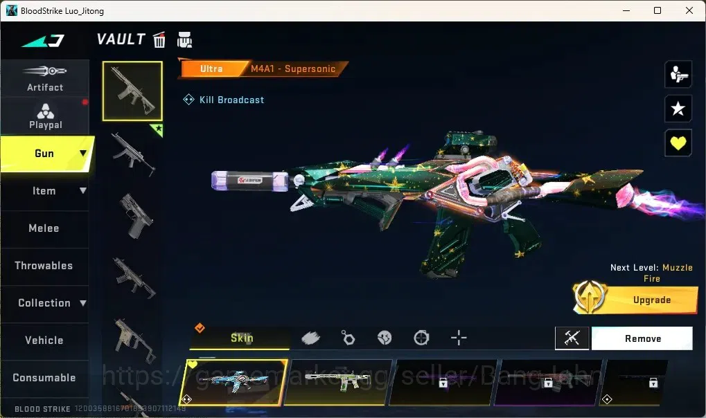 Blood Strike Accounts Others ASIA | 1 EVO: FAL|1 Eternal Mp5-Bloodrift|2 EVA|1 TR|1 Ultra Melee|9 Ultra Guns|10 Ultra 2