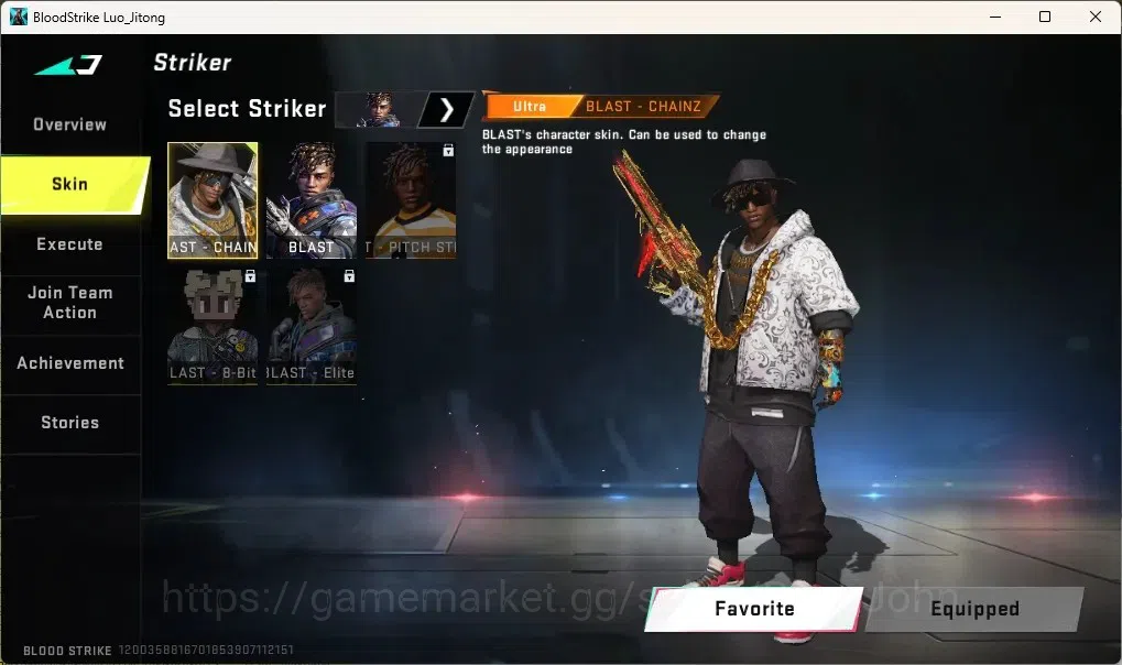 Blood Strike Accounts Others ASIA | 1 EVO: FAL|1 Eternal Mp5-Bloodrift|2 EVA|1 TR|1 Ultra Melee|9 Ultra Guns|10 Ultra 20