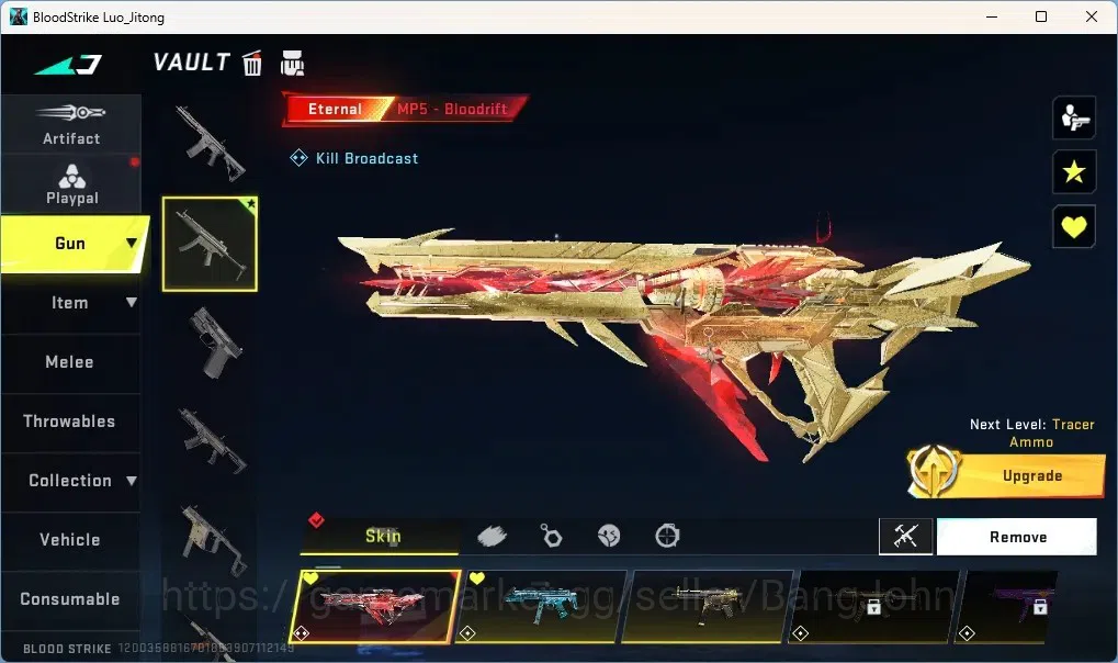 Blood Strike Accounts Others ASIA | 1 EVO: FAL|1 Eternal Mp5-Bloodrift|2 EVA|1 TR|1 Ultra Melee|9 Ultra Guns|10 Ultra 3