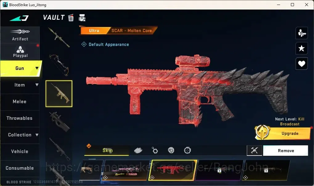 Blood Strike Accounts Others ASIA | 1 EVO: FAL|1 Eternal Mp5-Bloodrift|2 EVA|1 TR|1 Ultra Melee|9 Ultra Guns|10 Ultra 7