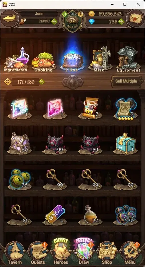 The Seven Deadly Sins: Grand Cross Accounts ASIA|4M CC|738 DM|6 LR+10 UR|NMeli6/6,Roxy2/6,Dian image 17