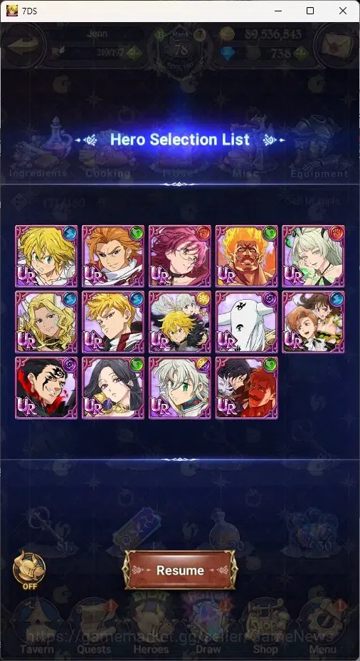 The Seven Deadly Sins: Grand Cross Accounts ASIA|4M CC|738 DM|6 LR+10 UR|NMeli6/6,Roxy2/6,Dian image 19