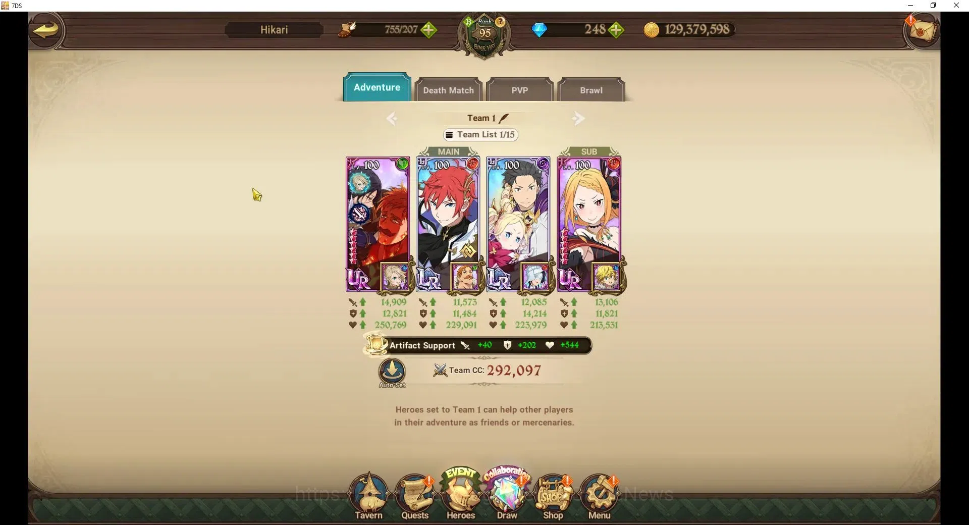 The Seven Deadly Sins: Grand Cross Accounts Global|5M CC|248 DM|6 LR+8 UR+Manny Collab|NMeli,S image 11