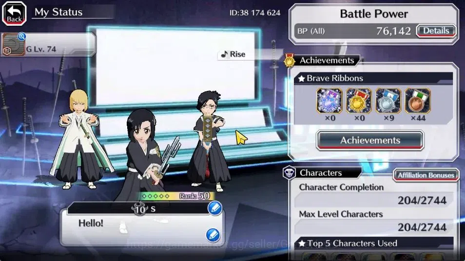 Bleach: Brave Souls Accounts [GLOBAL]6K Orbs+Fresh All Story|TYBW26[Momo,Shinji image 2