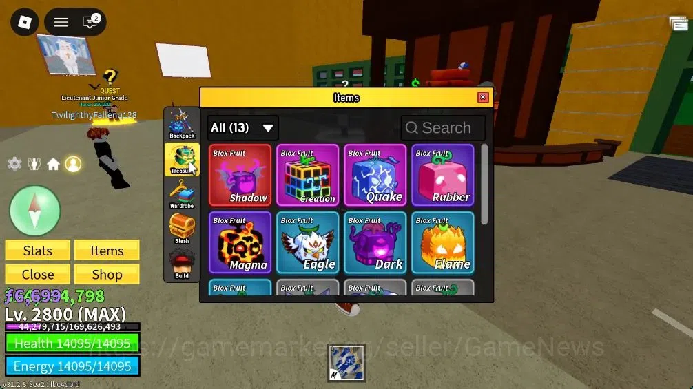 Roblox Accounts Blox Fruit|Lv MAX|God Human (Lv 131)|24M Beli 6,6K image 3