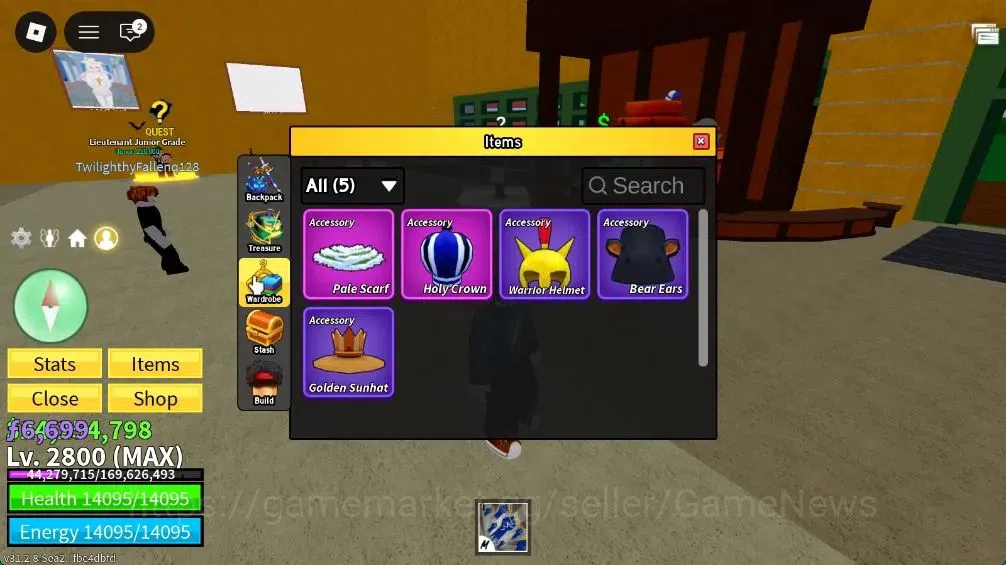 Roblox Accounts Blox Fruit|Lv MAX|God Human (Lv 131)|24M Beli 6,6K image 4