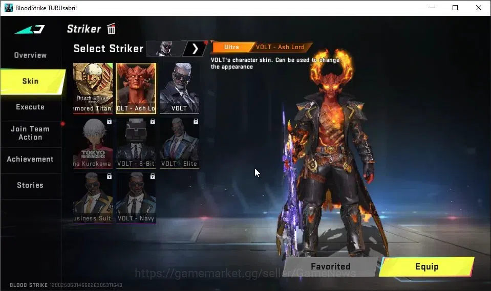 Blood Strike Accounts ASIA|Collab AOT VOLT-Armored Titan|10 ULTRA[VOLT,J image 4