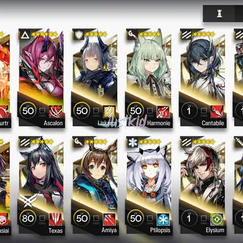Arknights Accounts Starter ARKNIGHTS GLOBAL STARTER 7*6 , SURTR,ASCALON,BAGPIPE,GOLDENGLOW,SILVERASH,EXUSIAI,SCHWARZ