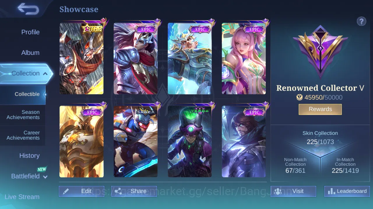 Mobile Legends: Bang Bang Accounts sanrio floryn | star annual hayabusa | lightborn t image 2