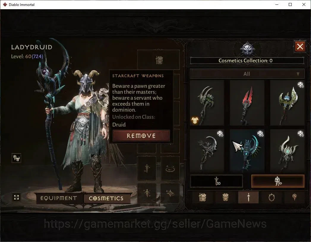 Diablo Immortal Accounts SEA - Verathiel|CS ON|Lv60(724)|Druid|CR 41k|Reso  image 8