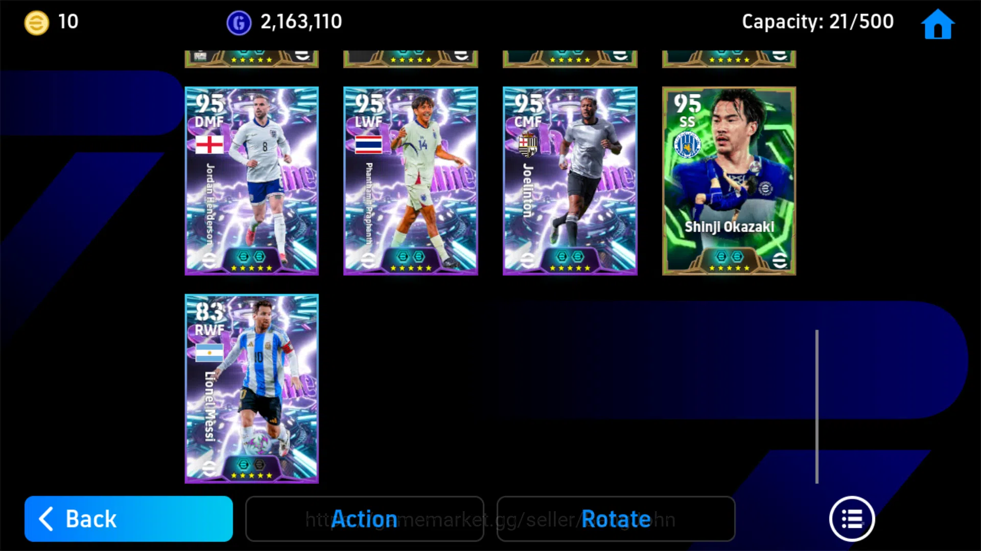 eFootball Accounts Power 3181 | Omar Marmoush Show Time | Roberto Bag image 5
