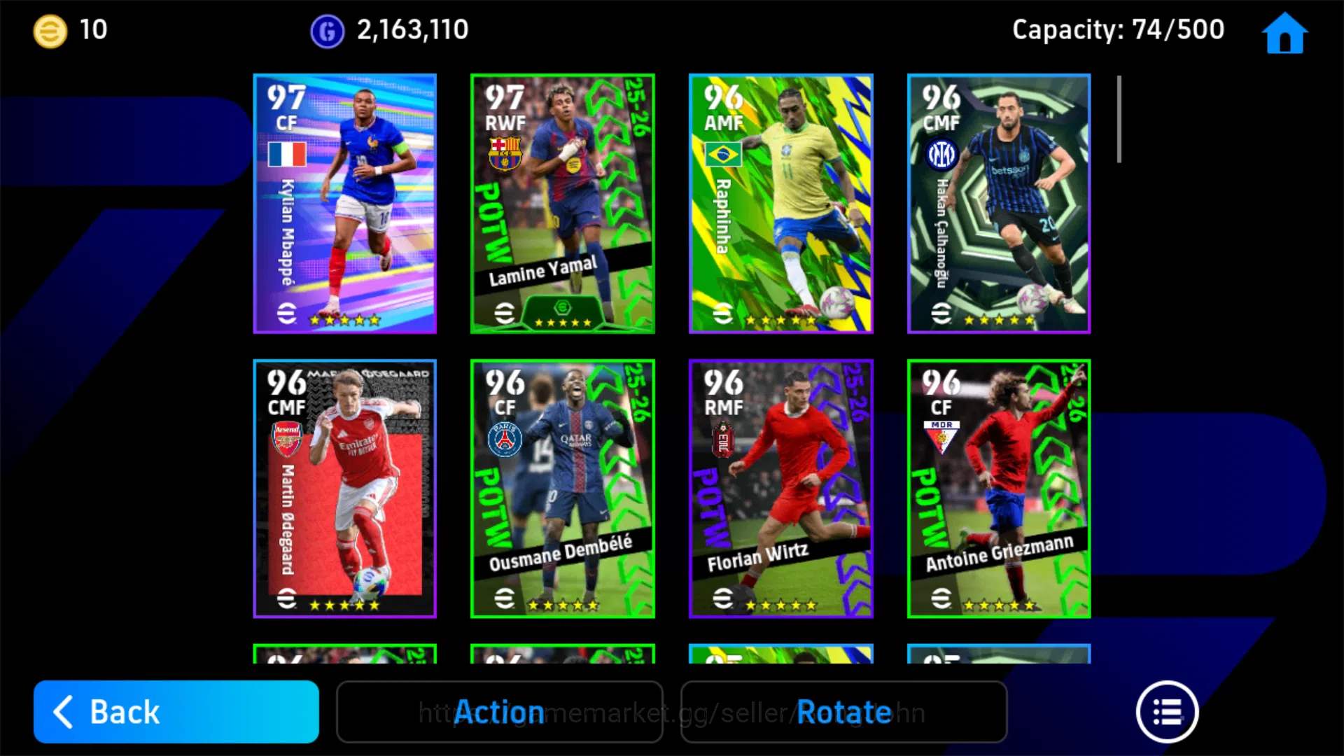 eFootball Accounts Power 3181 | Omar Marmoush Show Time | Roberto Bag image 6