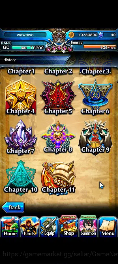 Grand Summoners Accounts Starter Global|Rank 60|8 Ascend+3 TW|[Sagara,SS Liza,Blizzard]+TW,Emiya,Mira,Merlette,etc|Lpot 2