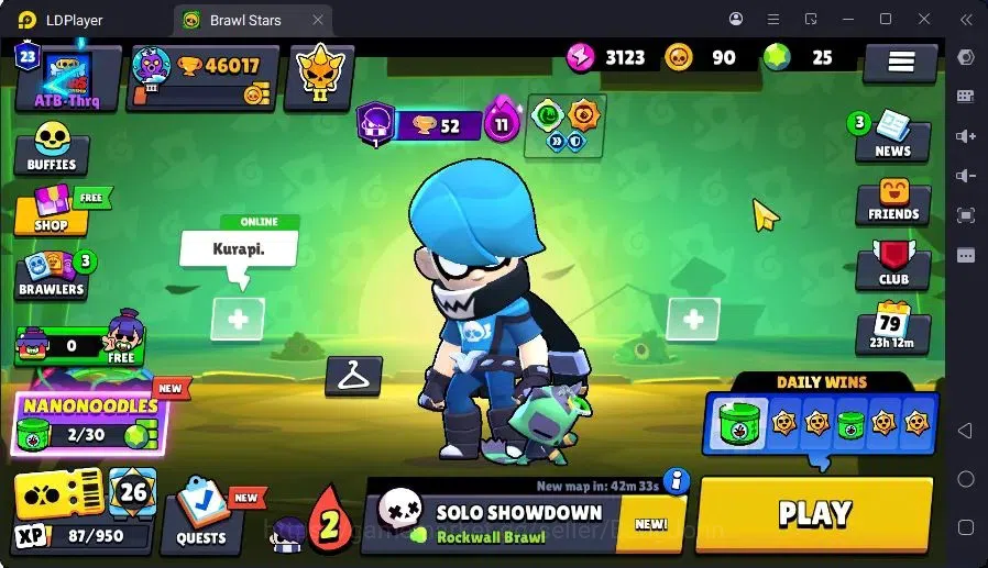 Brawl Stars Accounts Trophy 46017|9 Max Hc(Bull,BO,Nani,Edgar,ETC)|3 Hc(Poco,Kenji,Nita),4 Legend,12 Mythic skin|11439 1