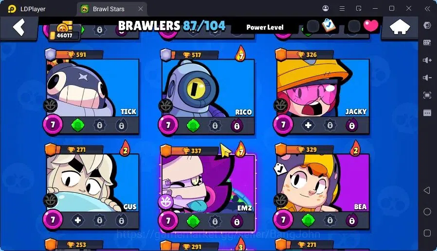 Brawl Stars Accounts Trophy 46017|9 Max Hc(Bull,BO,Nani,Edgar,ETC)|3 Hc(Poco,Kenji,Nita),4 Legend,12 Mythic skin|11439 13