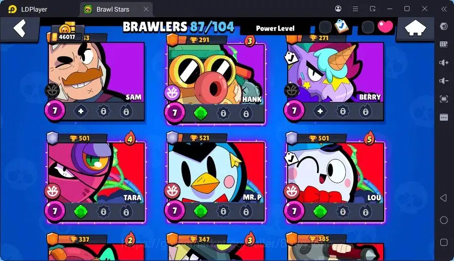 Brawl Stars Accounts Trophy 46017|9 Max Hc(Bull,BO,Nani,Edgar,ETC)|3 Hc(Poco,Kenji,Nita),4 Legend,12 Mythic skin|11439 14