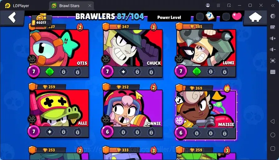 Brawl Stars Accounts Trophy 46017|9 Max Hc(Bull,BO,Nani,Edgar,ETC)|3 Hc(Poco,Kenji,Nita),4 Legend,12 Mythic skin|11439 15