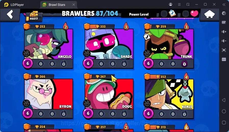 Brawl Stars Accounts Trophy 46017|9 Max Hc(Bull,BO,Nani,Edgar,ETC)|3 Hc(Poco,Kenji,Nita),4 Legend,12 Mythic skin|11439 16