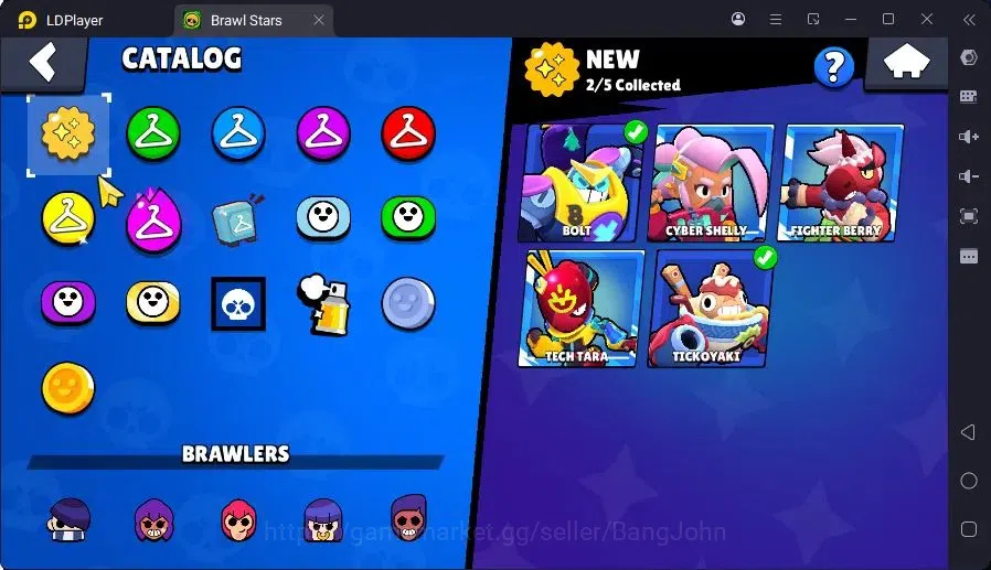 Brawl Stars Accounts Trophy 46017|9 Max Hc(Bull,BO,Nani,Edgar,ETC)|3 Hc(Poco,Kenji,Nita),4 Legend,12 Mythic skin|11439 20