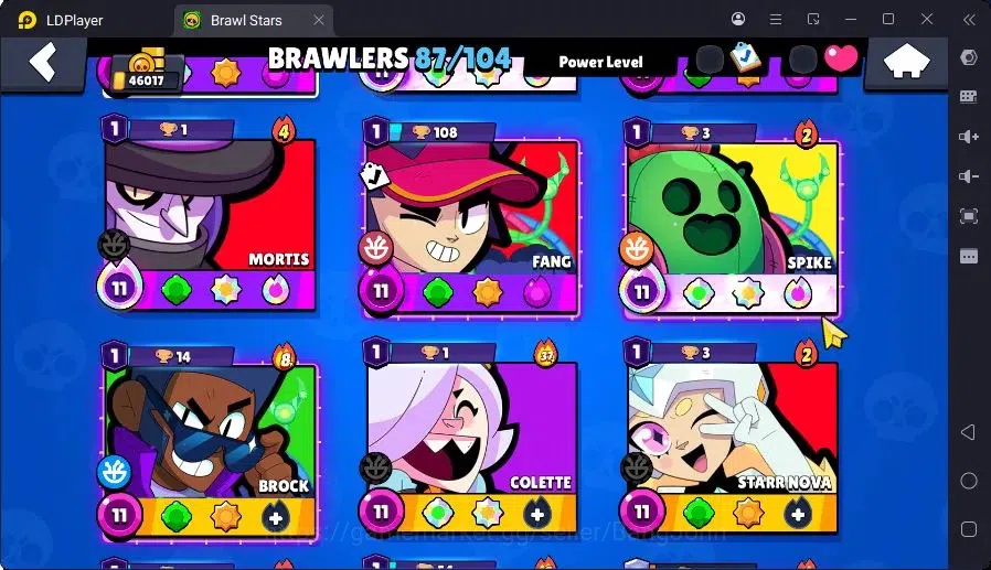 Brawl Stars Accounts Trophy 46017|9 Max Hc(Bull,BO,Nani,Edgar,ETC)|3 Hc(Poco,Kenji,Nita),4 Legend,12 Mythic skin|11439 6