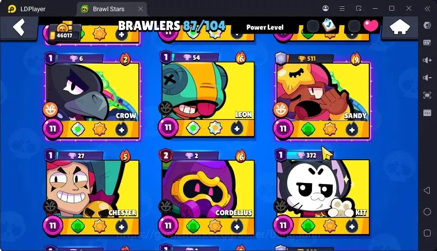 Brawl Stars Accounts Trophy 46017|9 Max Hc(Bull,BO,Nani,Edgar,ETC)|3 Hc(Poco,Kenji,Nita),4 Legend,12 Mythic skin|11439 7