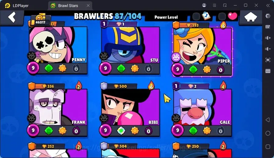 Brawl Stars Accounts Trophy 46017|9 Max Hc(Bull,BO,Nani,Edgar,ETC)|3 Hc(Poco,Kenji,Nita),4 Legend,12 Mythic skin|11439 9