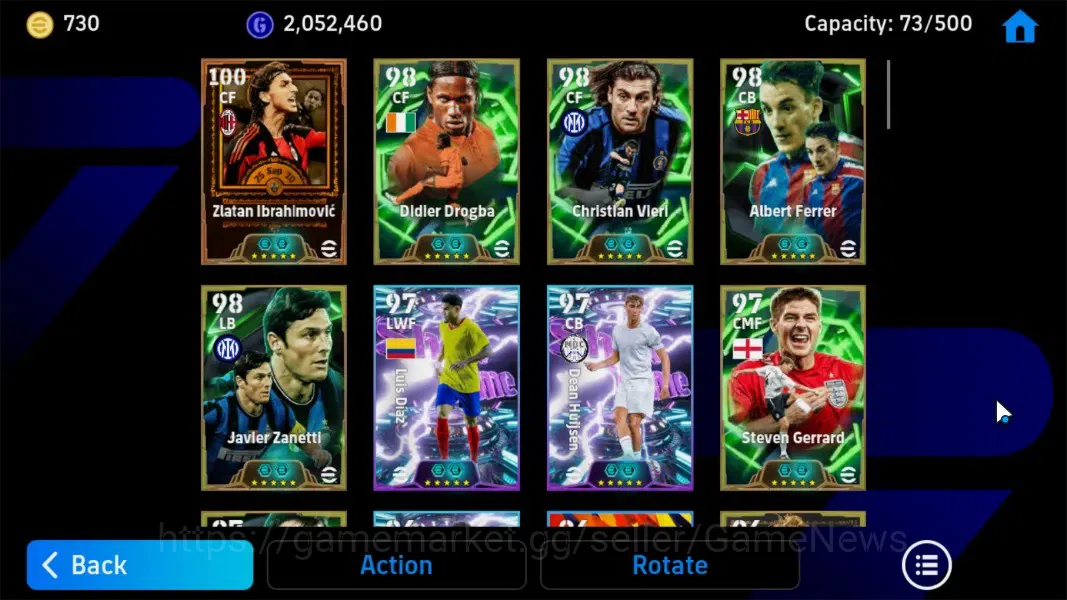 eFootball Accounts Android|BigTime Zlatan Ibrahimovic,Epic Didier Dro image 4