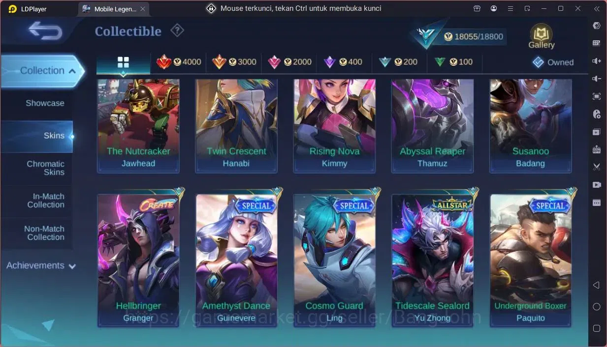Mobile Legends: Bang Bang Accounts Global|Hero 88|Skin 97|Seasoned|Luckybox Akai,John image 12